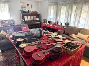 Vintage ukulele donated to Treasures of Giving via Grasons Estate Sale Services Orange County